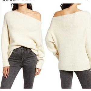 Treasure & Bond Off Shoulder Pullover